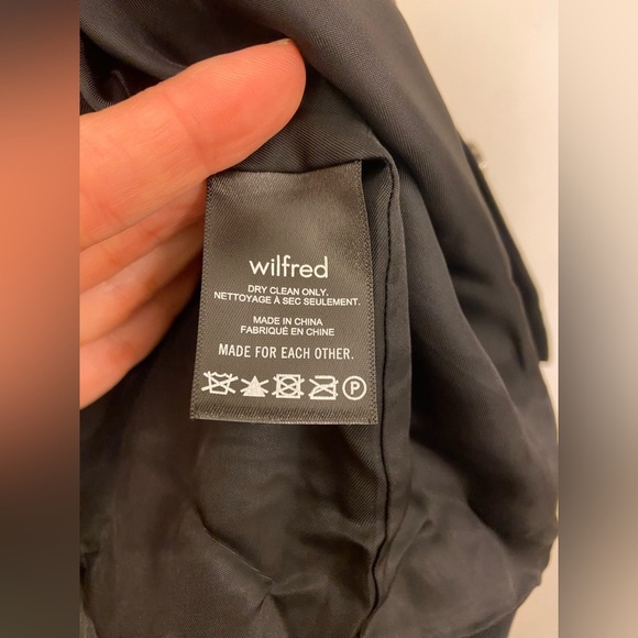 Wilfred Button Down Shirt Jacket Black Size Small - Picture 5 of 6